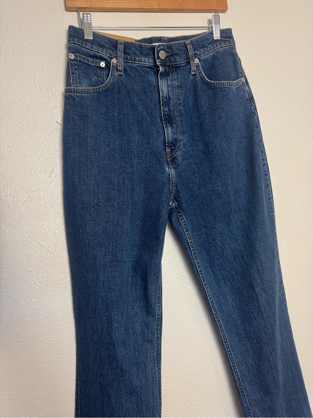 Helmut Lang Femme Hi Bootcut Indigo Denim Jeans - Picture 4 of 10